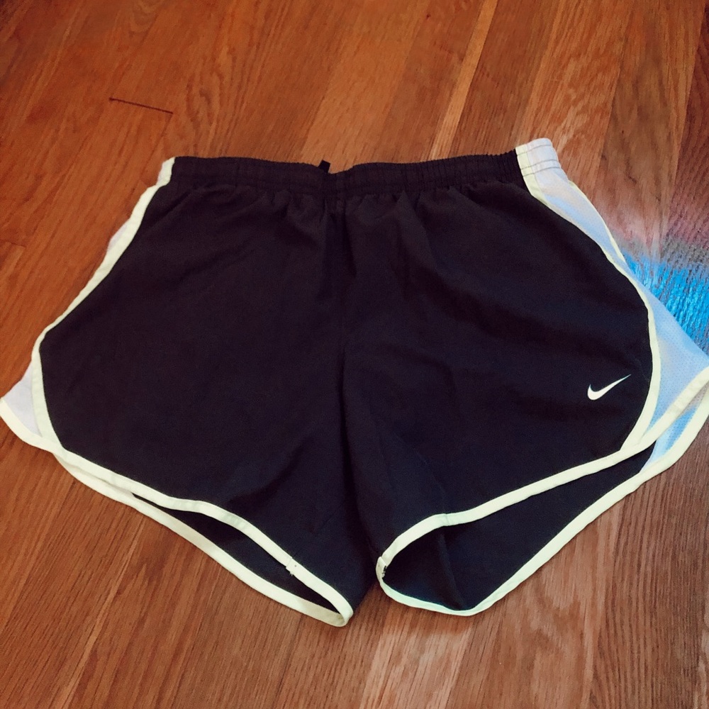 Nike grey w neon athletic shorts
